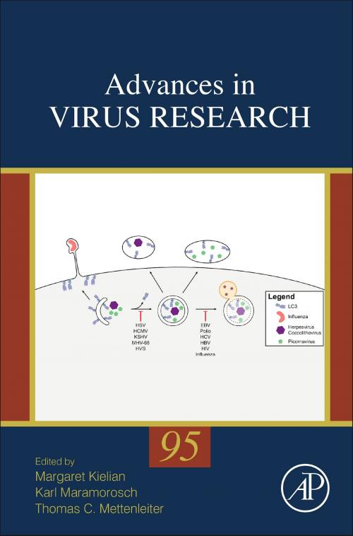 Cover of the book Advances in Virus Research by Margaret Kielian, Karl Maramorosch, Thomas Mettenleiter, Elsevier Science