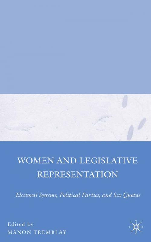 Cover of the book Women and Legislative Representation by , Palgrave Macmillan US