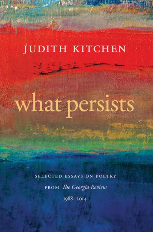 Cover of the book What Persists by Judith Kitchen, Stephen Corey, University of Georgia Press