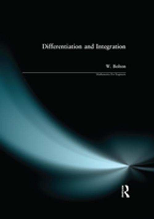 Cover of the book Differentiation and Integration by W. Bolton, CRC Press