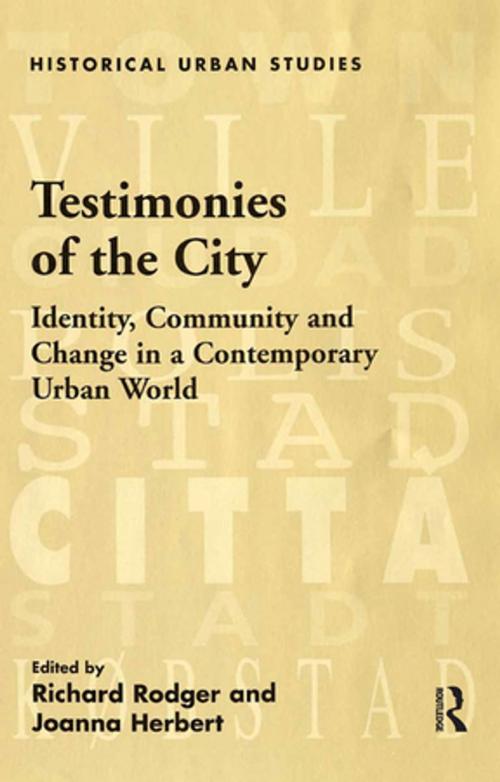 Cover of the book Testimonies of the City by Joanna Herbert, Taylor and Francis