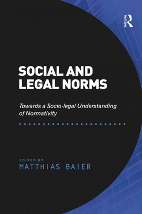 Cover of the book Social and Legal Norms by , Taylor and Francis