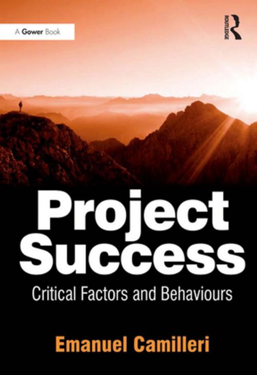 Cover of the book Project Success by Emanuel Camilleri, Taylor and Francis