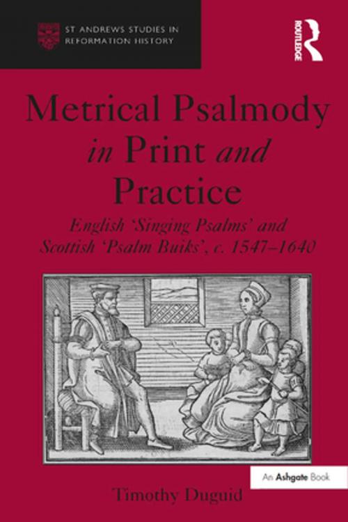 Cover of the book Metrical Psalmody in Print and Practice by Timothy Duguid, Taylor and Francis