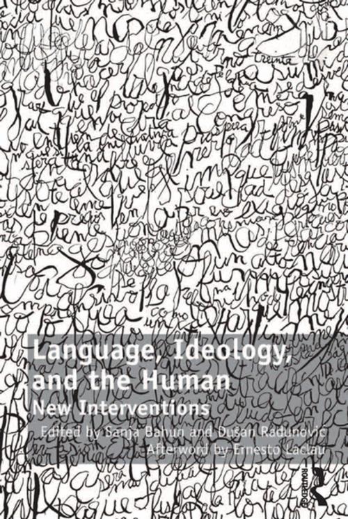Cover of the book Language, Ideology, and the Human by , Taylor and Francis