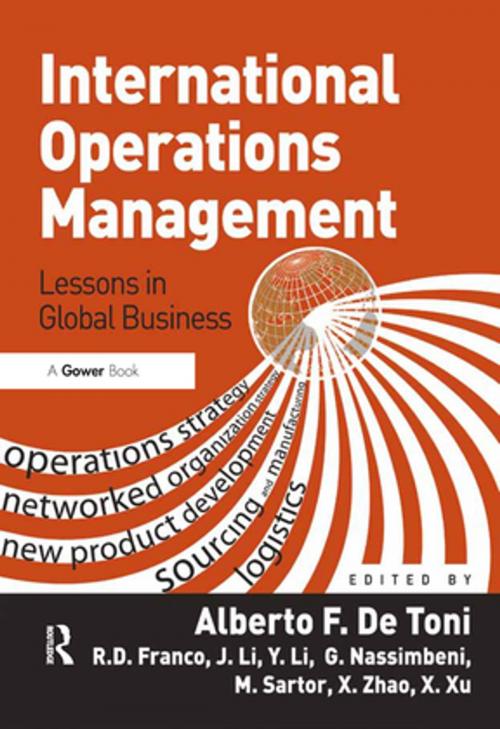 Cover of the book International Operations Management by Alberto F. De Toni, Taylor and Francis