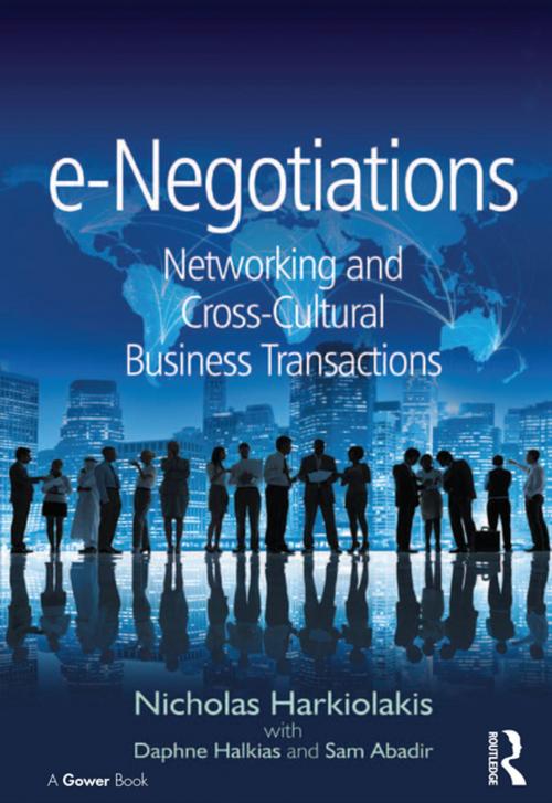 Cover of the book e-Negotiations by Nicholas Harkiolakis, Daphne Halkias, Taylor and Francis