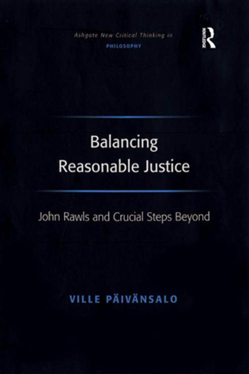 Cover of the book Balancing Reasonable Justice by Ville Päivänsalo, Taylor and Francis