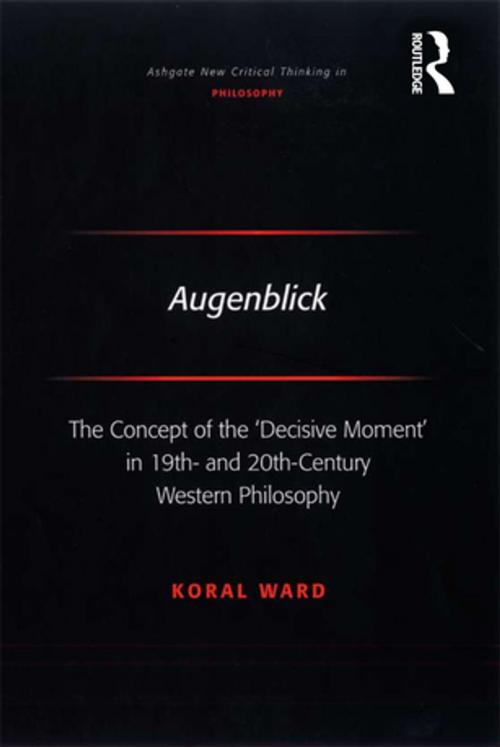 Cover of the book Augenblick by Koral Ward, Taylor and Francis