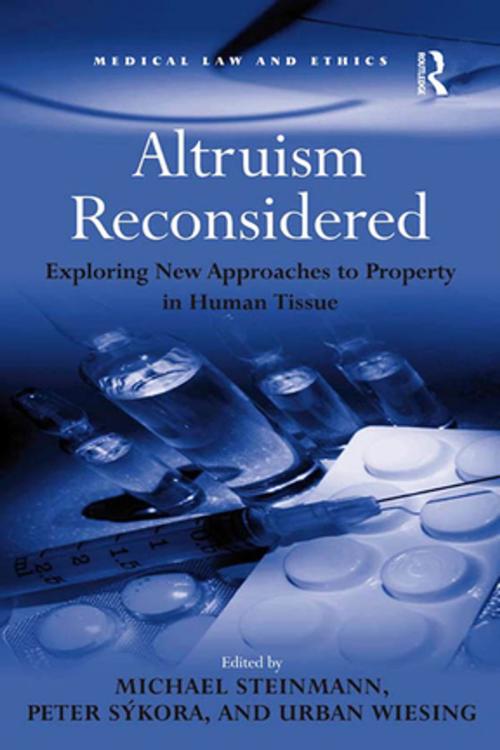 Cover of the book Altruism Reconsidered by Peter Sýkora, Urban Wiesing, Taylor and Francis