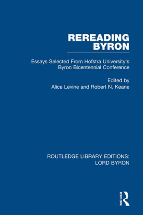 Cover of the book Rereading Byron by , Taylor and Francis
