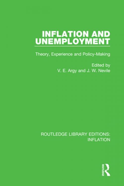 Cover of the book Inflation and Unemployment by , Taylor and Francis