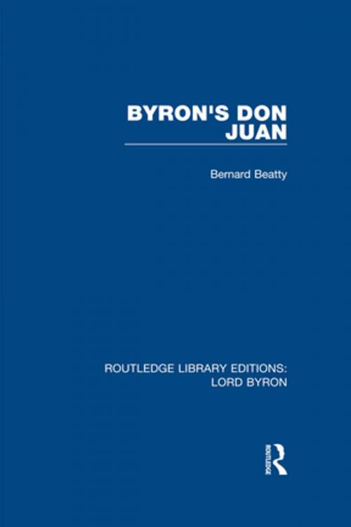 Cover of the book Byron's Don Juan by Bernard Beatty, Taylor and Francis
