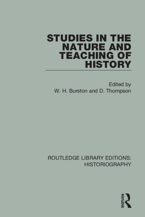 Cover of the book Studies in the Nature and Teaching of History by , Taylor and Francis