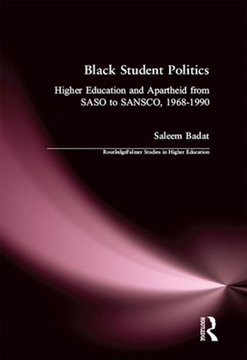 Cover of the book Black Student Politics by Saleem Badat, Taylor and Francis