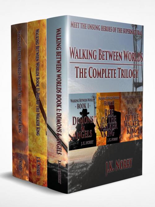 Cover of the book Walking Between Worlds: The Complete Trilogy by J.K. Norry, Sudden Insight Publishing