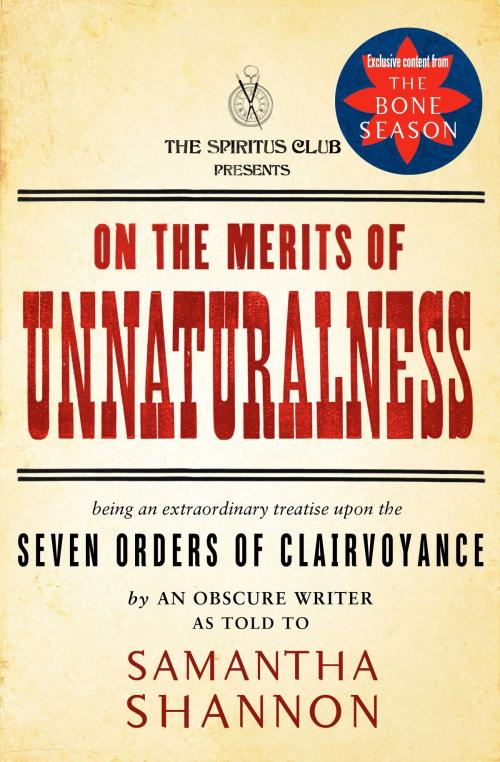 Cover of the book On the Merits of Unnaturalness by Samantha Shannon, Bloomsbury Publishing
