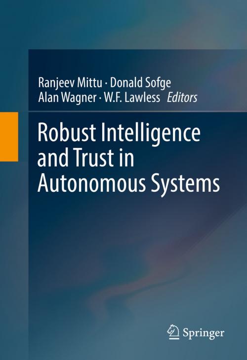 Cover of the book Robust Intelligence and Trust in Autonomous Systems by , Springer US