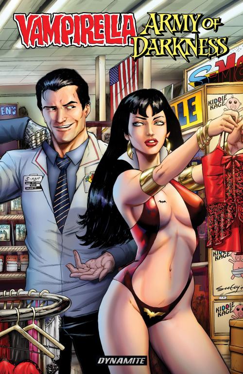 Cover of the book Vampirella/Army Of Darkness by Mark Rahner, Dynamite Entertainment