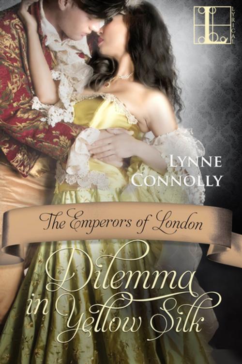 Cover of the book Dilemma in Yellow Silk by Lynne Connolly, Lyrical Press