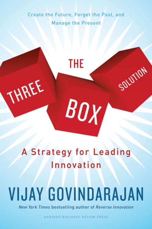 Cover of the book The Three-Box Solution by Vijay Govindarajan, Harvard Business Review Press
