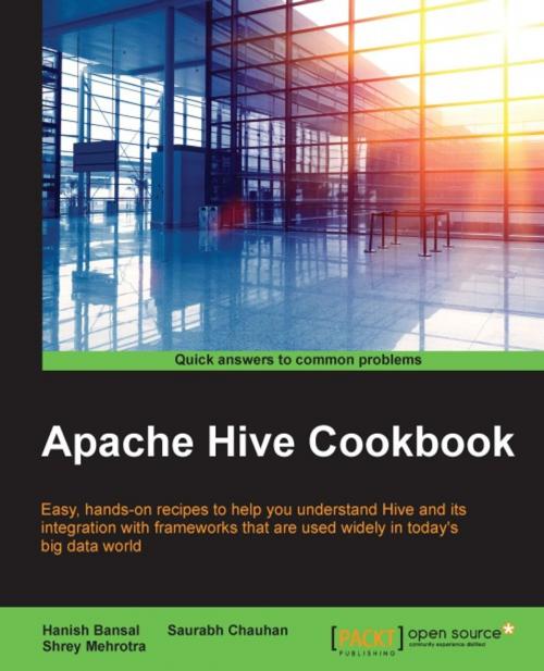 Cover of the book Apache Hive Cookbook by Shrey Mehrotra, Saurabh Chauhan, Hanish Bansal, Packt Publishing