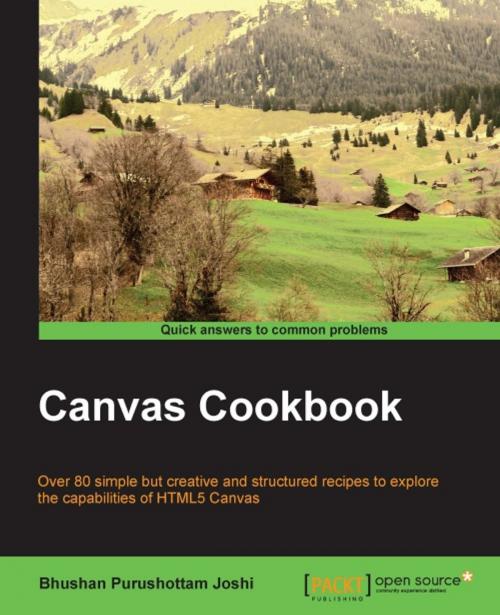 Cover of the book Canvas Cookbook by Bhushan Purushottam Joshi, Packt Publishing