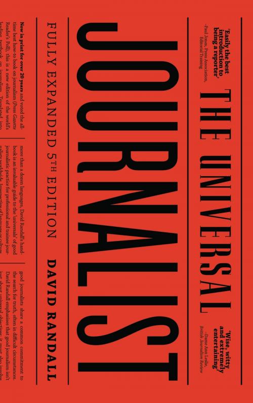 Cover of the book The Universal Journalist by David Randall, Pluto Press