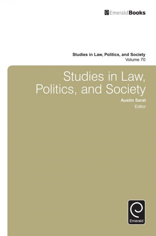 Cover of the book Studies in Law, Politics, and Society by , Emerald Group Publishing Limited