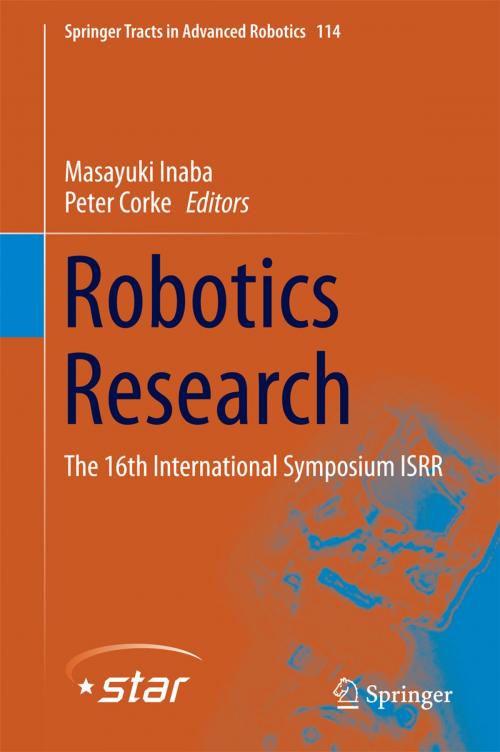Cover of the book Robotics Research by , Springer International Publishing