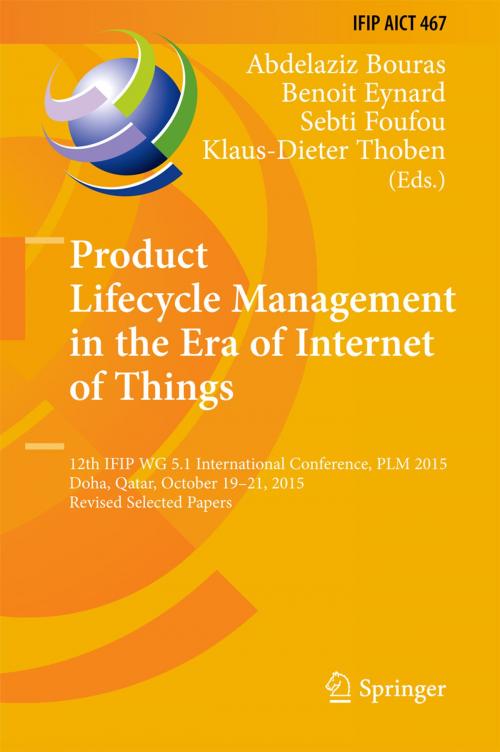 Cover of the book Product Lifecycle Management in the Era of Internet of Things by , Springer International Publishing