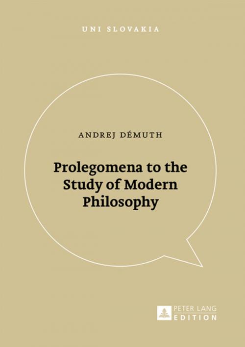 Cover of the book Prolegomena to the Study of Modern Philosophy by VEDA, Peter Lang
