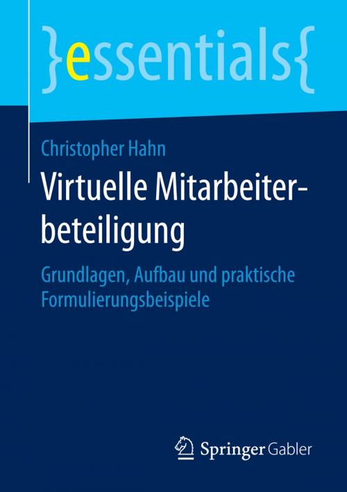 Cover of the book Virtuelle Mitarbeiterbeteiligung by Christopher Hahn, Springer Fachmedien Wiesbaden
