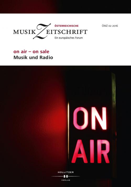Cover of the book on air - on sale. Musik und Radio by , Hollitzer Wissenschaftsverlag