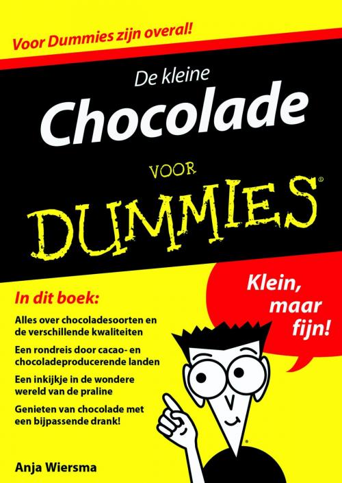 Cover of the book De kleine chocolade voor dummies by Anja Wiersma, BBNC Uitgevers