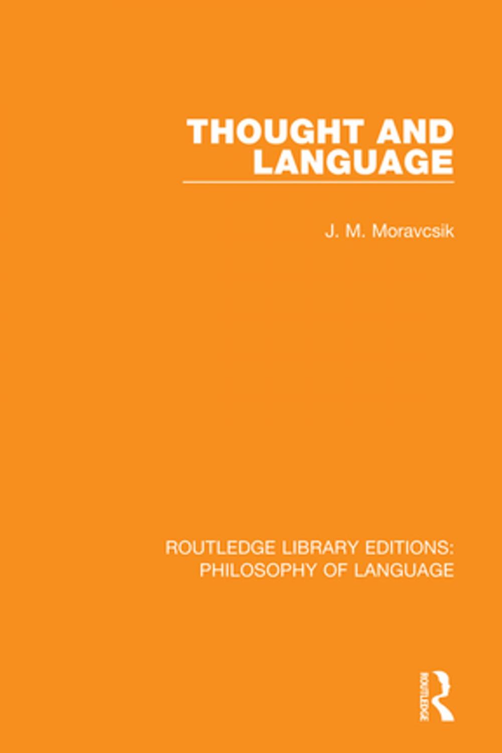 Big bigCover of Thought and Language