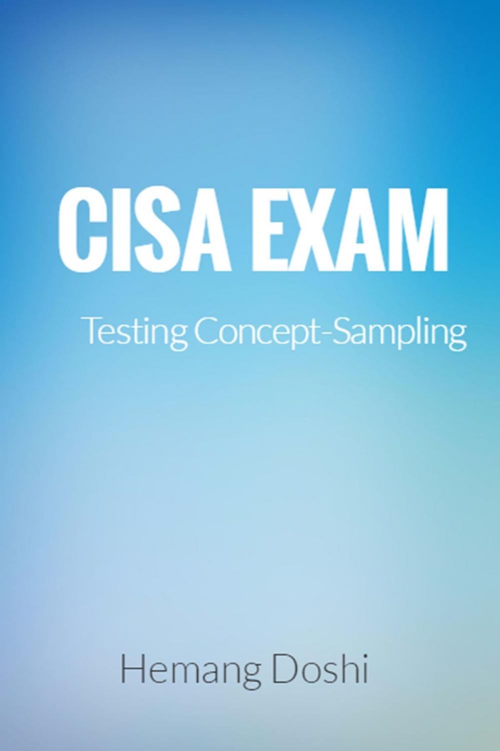 Big bigCover of CISA Exam-Testing Concept-Sampling