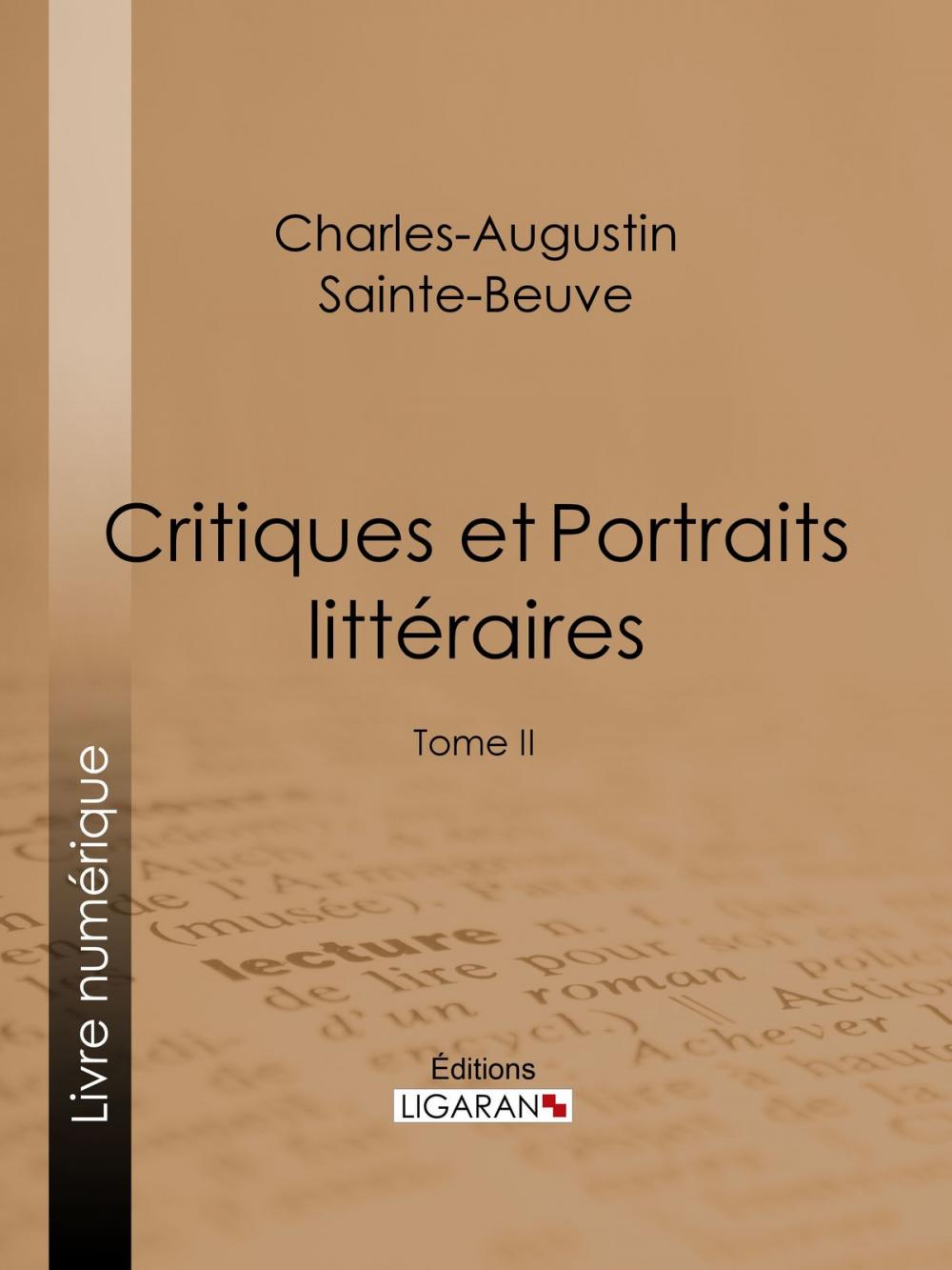Big bigCover of Critiques et Portraits littéraires