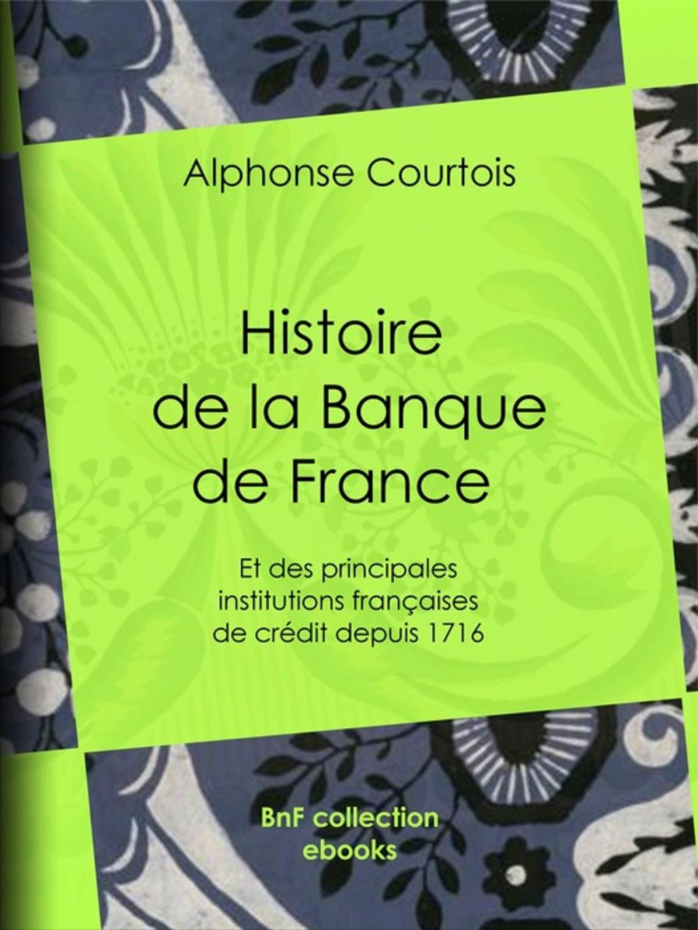 Big bigCover of Histoire de la Banque de France