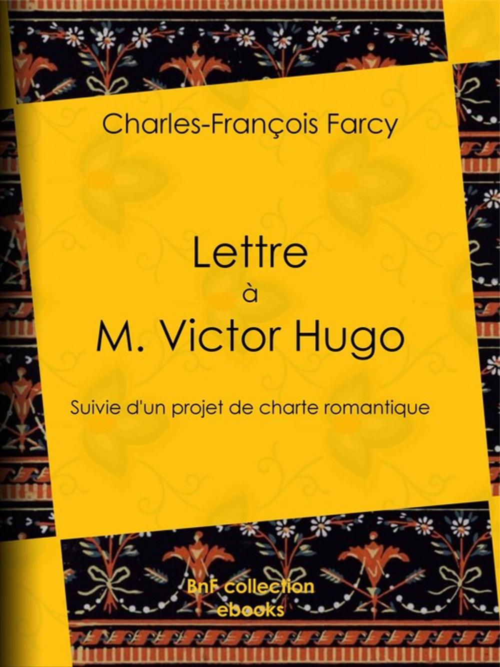 Big bigCover of Lettre à M. Victor Hugo