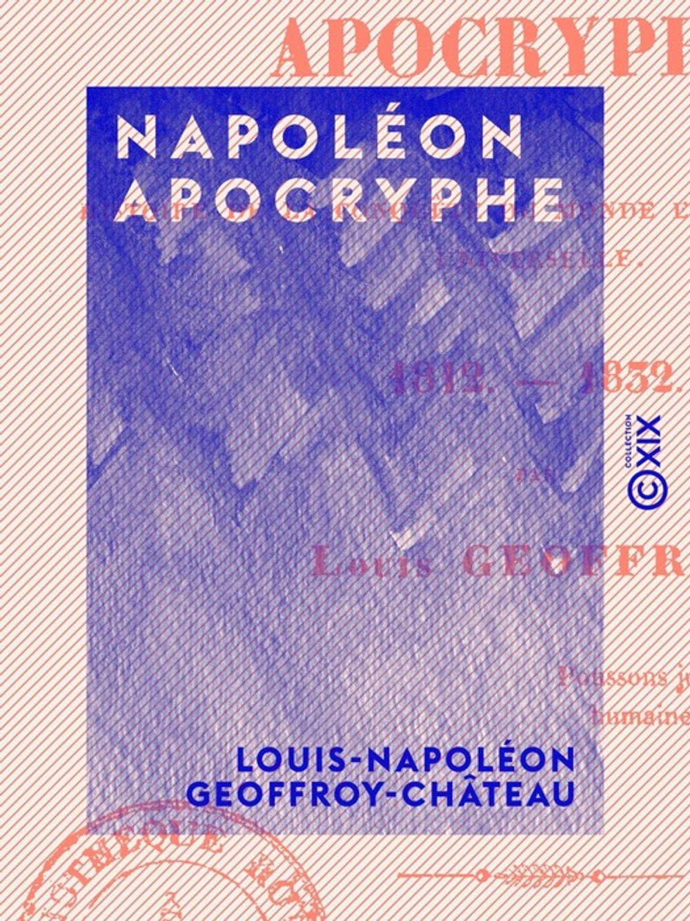 Big bigCover of Napoléon apocryphe