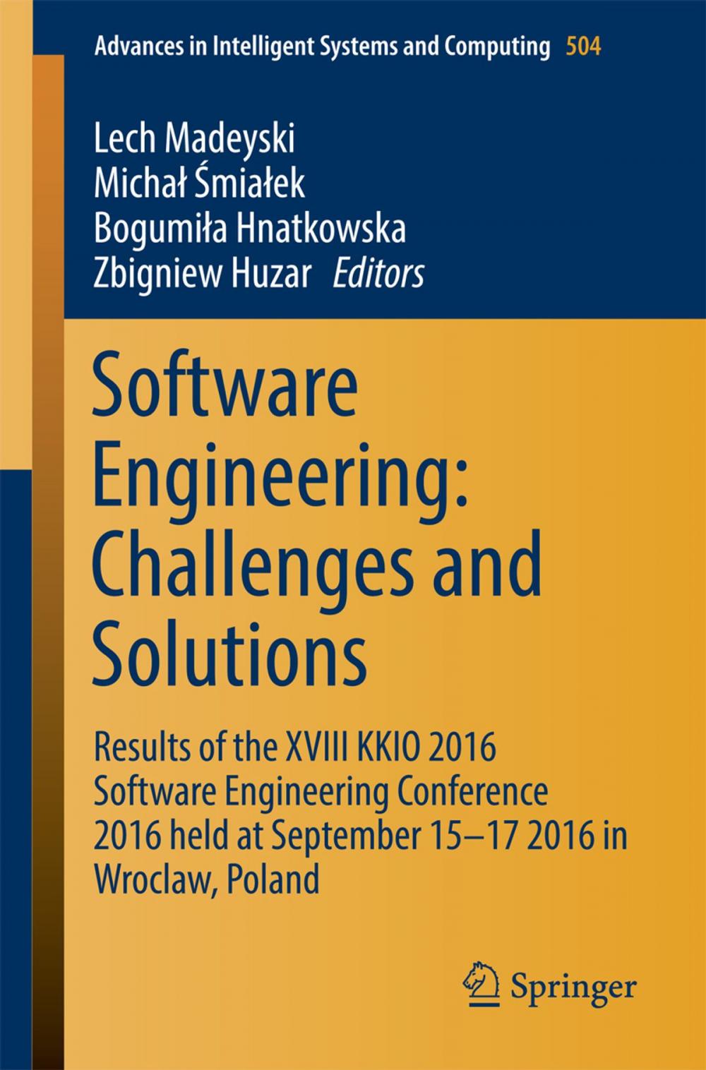 Big bigCover of Software Engineering: Challenges and Solutions