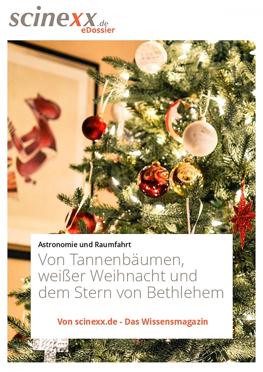 Big bigCover of Von Tannenbäumen, weißer Weihnacht und dem Stern von Bethlehem