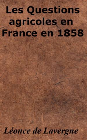 Cover of the book Les Questions agricoles en France en 1858 by Remy de Gourmont