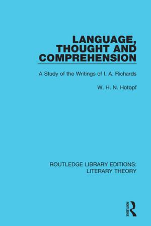 Book cover of Language, Thought and Comprehension