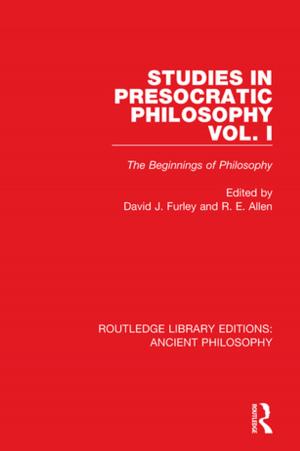 Cover of the book Studies in Presocratic Philosophy Volume 1 by Kazuo Sato