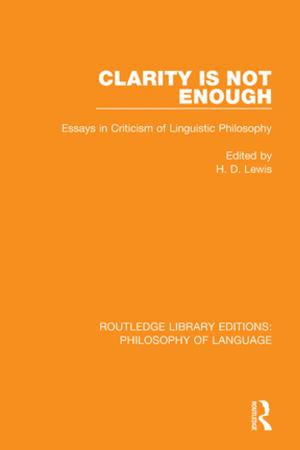 bigCover of the book Clarity Is Not Enough by 