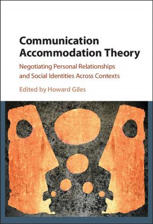 Cover of the book Communication Accommodation Theory by W. N. Cottingham, D. A. Greenwood