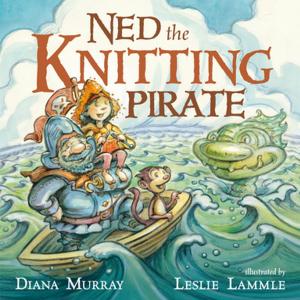 Cover of the book Ned the Knitting Pirate by Michael Dante DiMartino