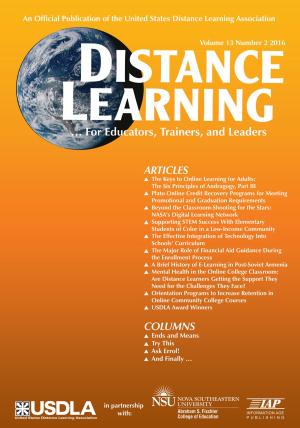 Cover of the book Distance Learning Issue by Irma L. Almager